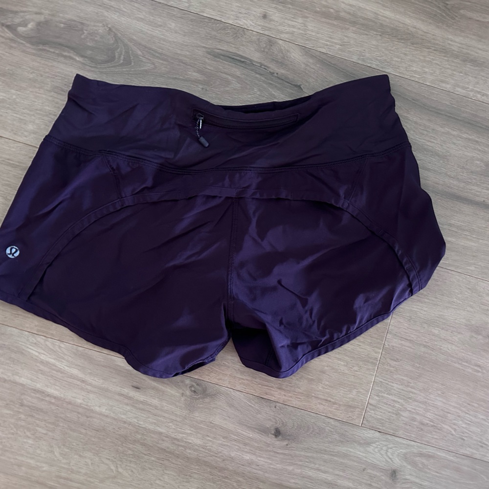 Lululemon athletic shorts size 4 dark purple GUC
